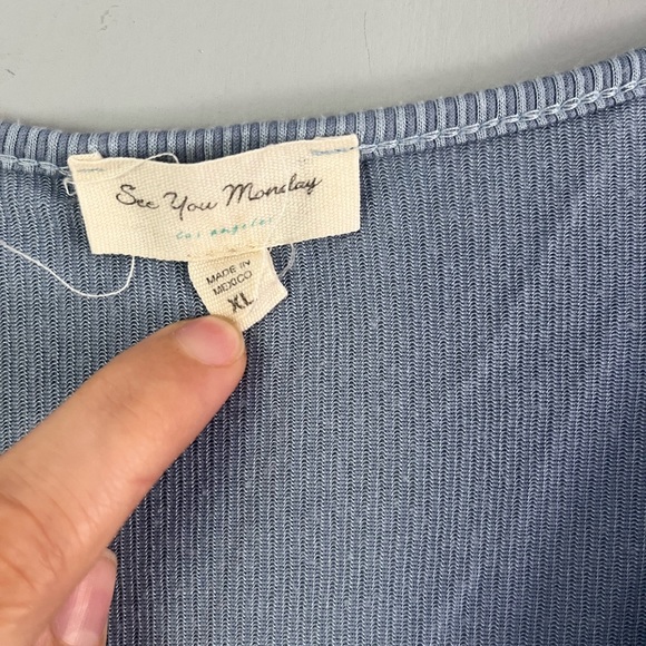 See You Monday | Baby Doll Dress with Flutter Sleeves (Size XL) - Picture 3 of 8